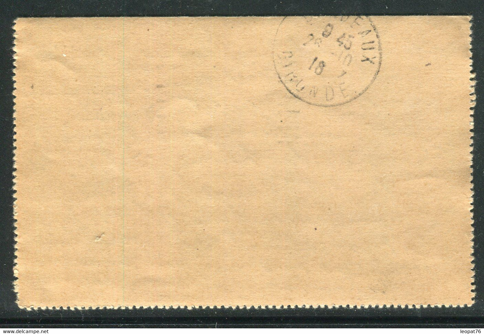 Entier Postal Carte Lettre Type Semeuse De Paris Pour Bordeaux En 1916 - Réf F16 - Cartes-lettres