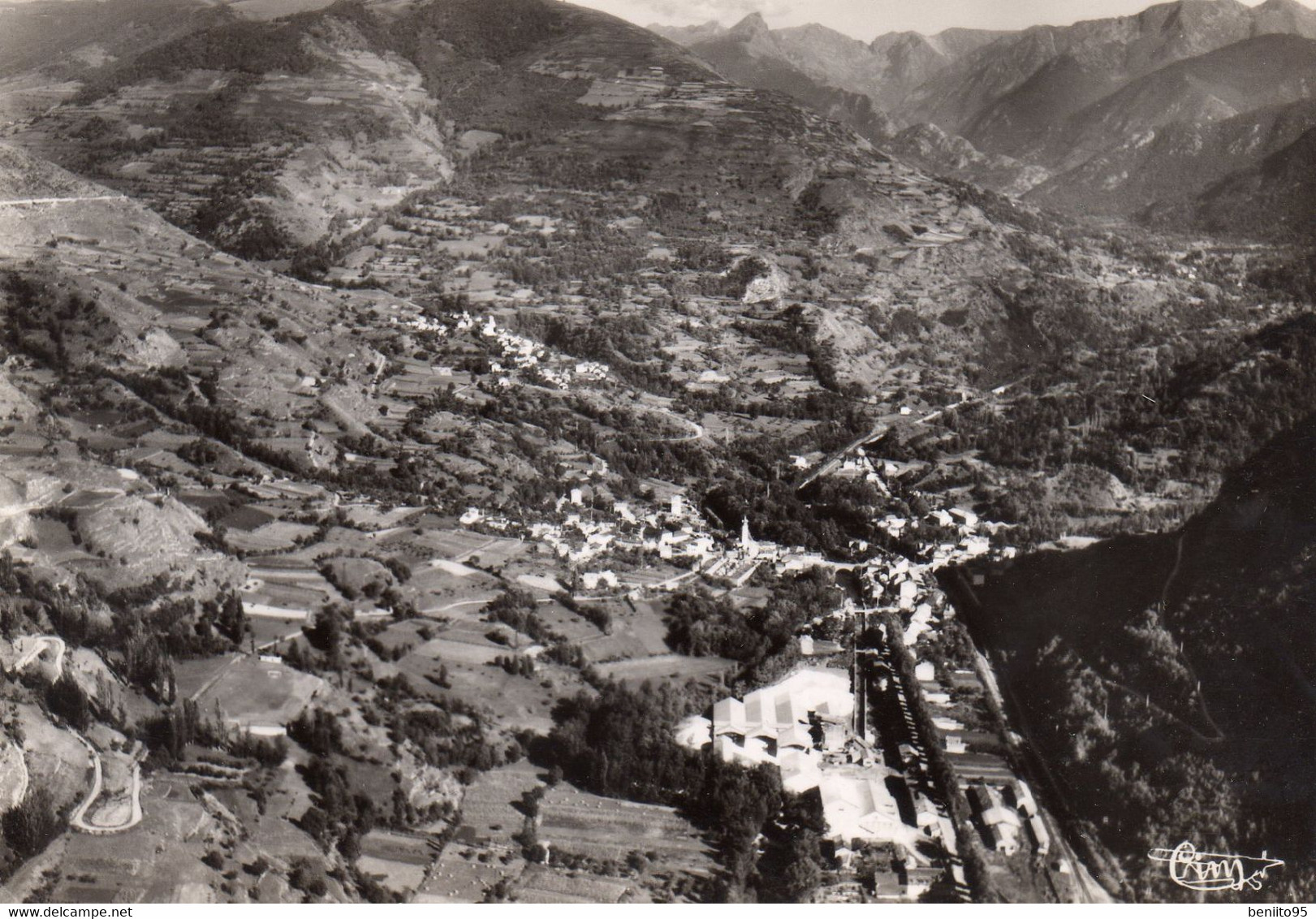 CPSM De LUZENAC - GARANOU - Vue Aérienne. - Other & Unclassified