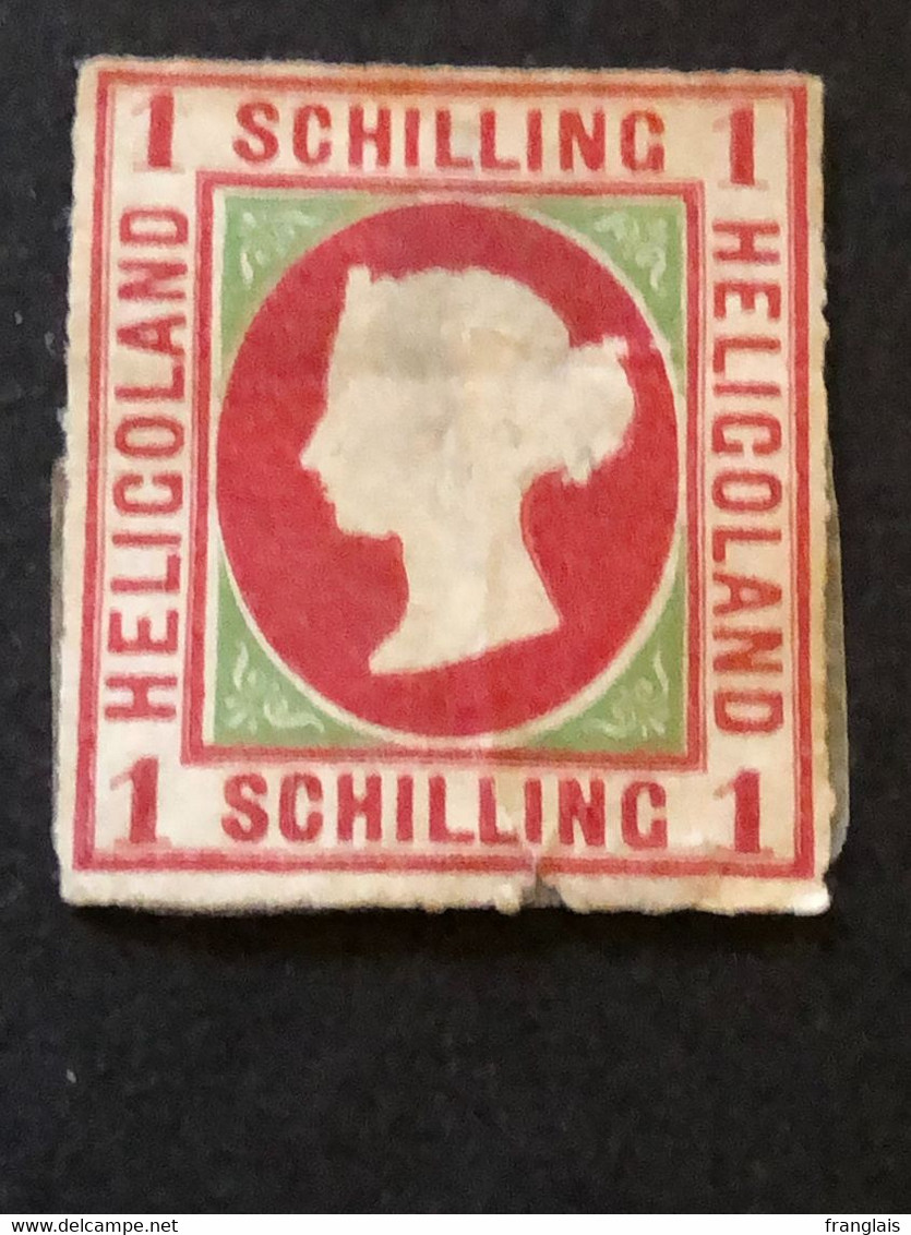 HELIGOLAND  SG2 Die I   1 Schilling  MH* - Heligoland (1867-1890)
