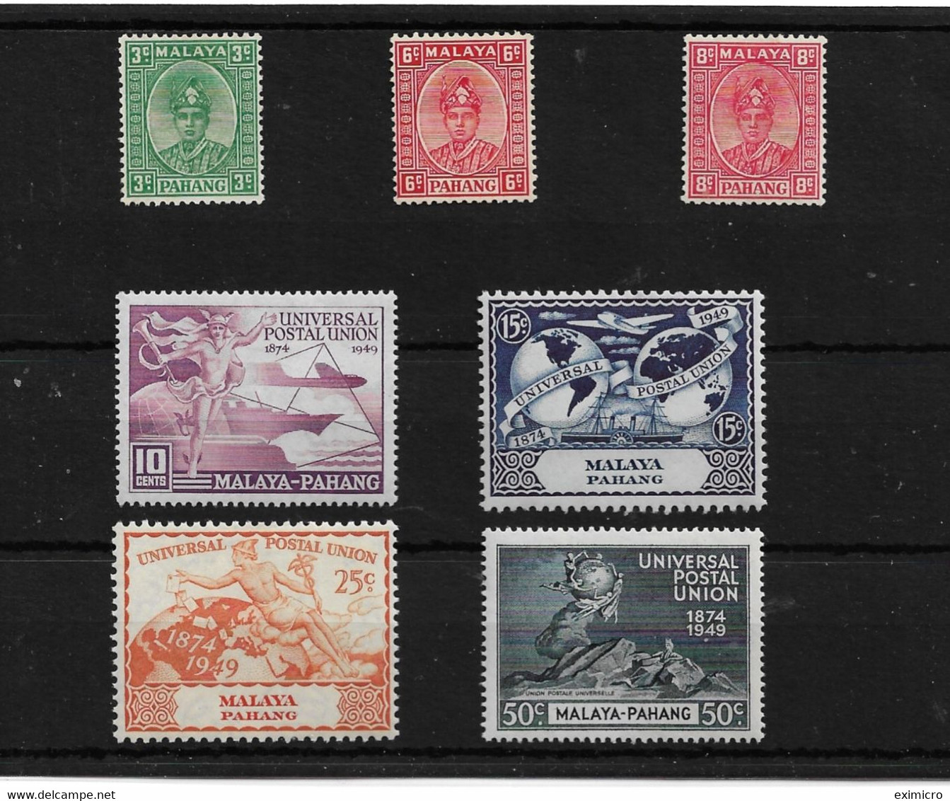 MALAYA - PAHANG 1937 - 1949 MOUNTED MINT COLLECTION INCLUDING 1949 UPU SET Cat £99 - Pahang