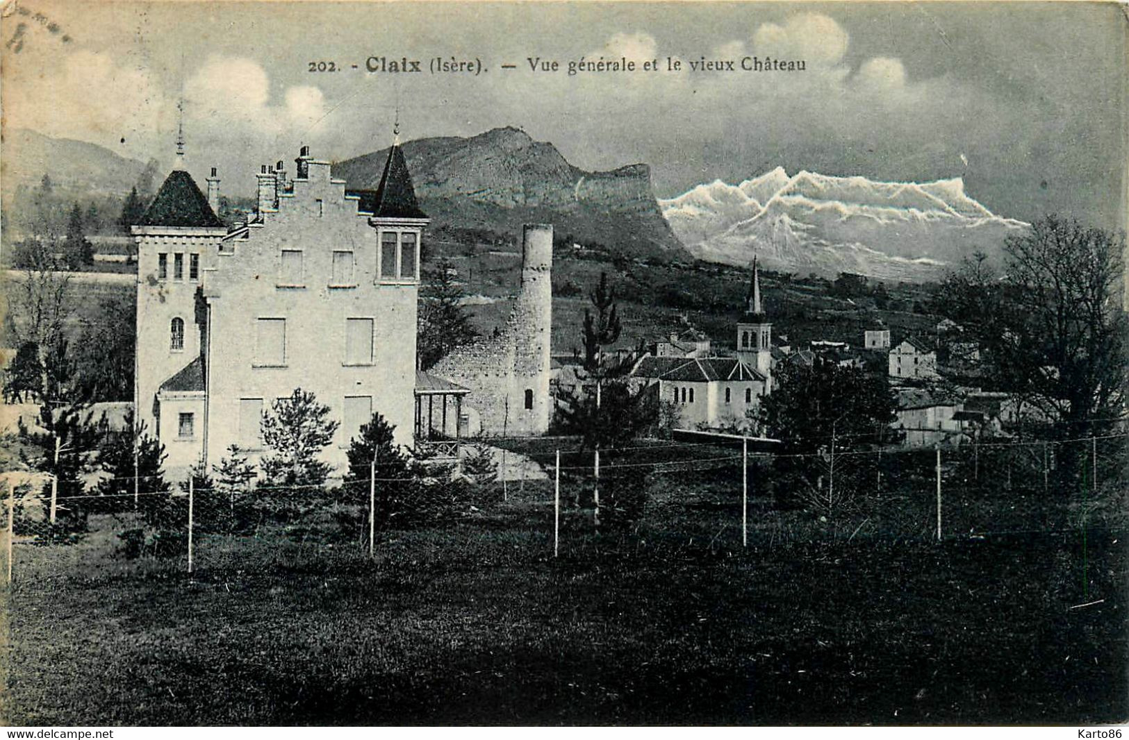 Claix * Vue Générale Du Village Et Le Vieux Château * Villa - Claix
