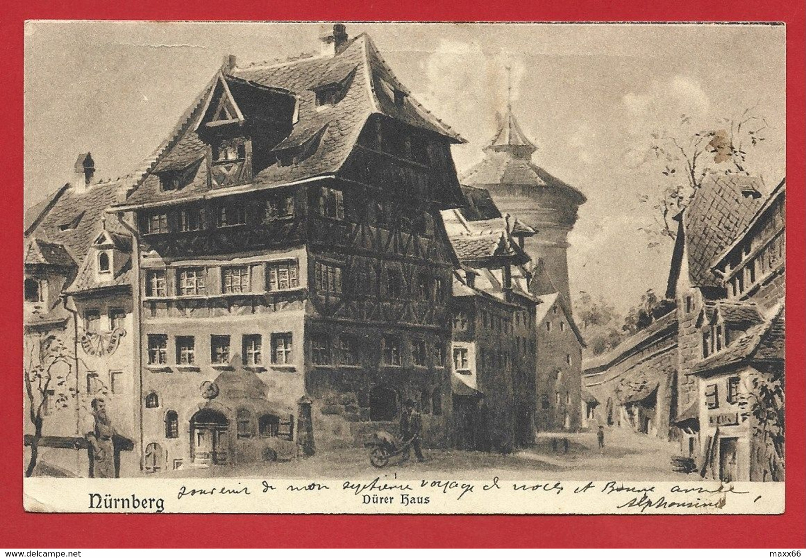 CARTOLINA VG GERMANIA - NURNBERG - Durer Haus - 9 X 14 - 1904 - Nuernberg