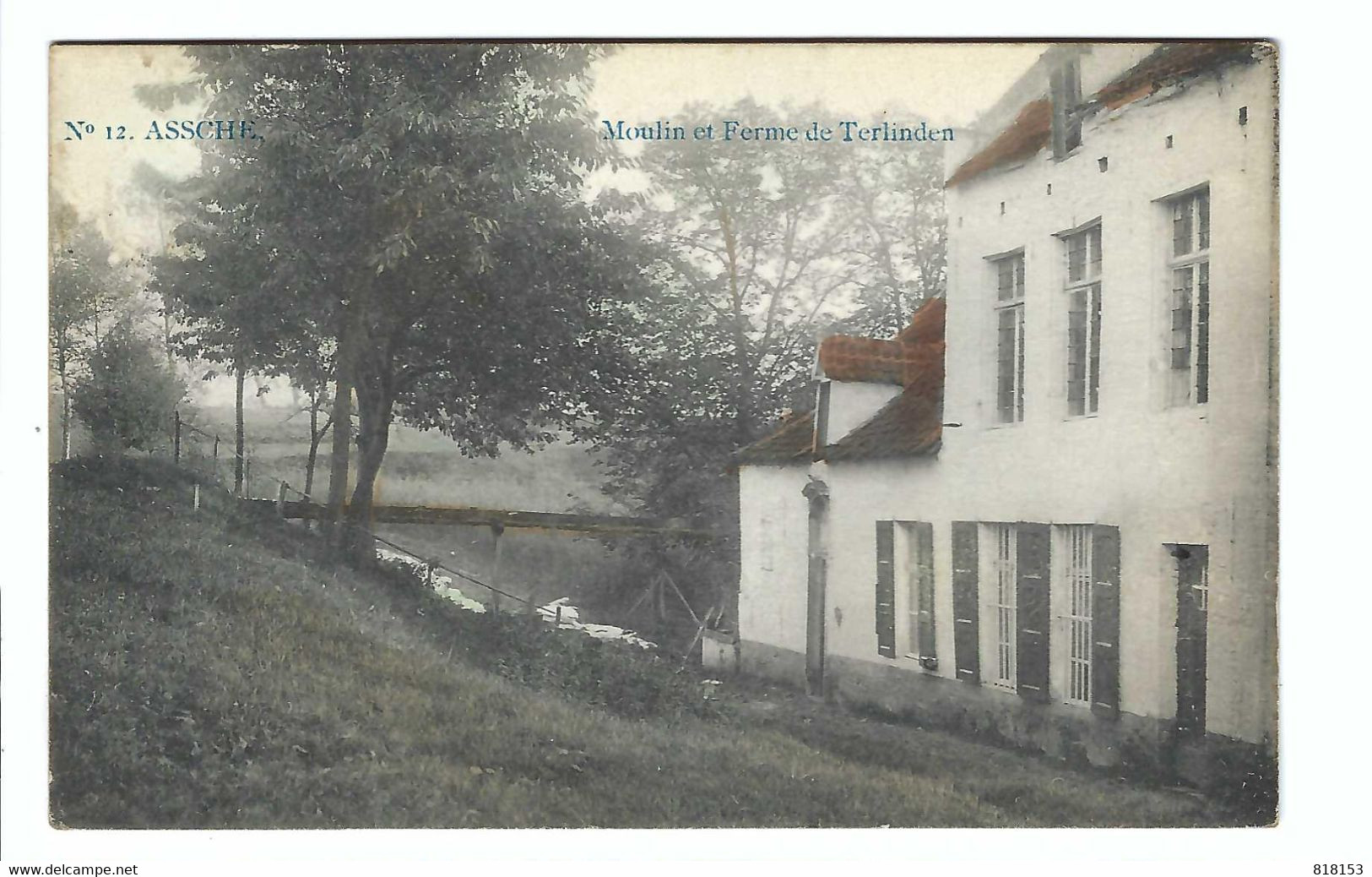 Asse   N° 12. ASSCHE   Moulin Et Ferme De Terlinden   1911     M MARCOVICI - Asse