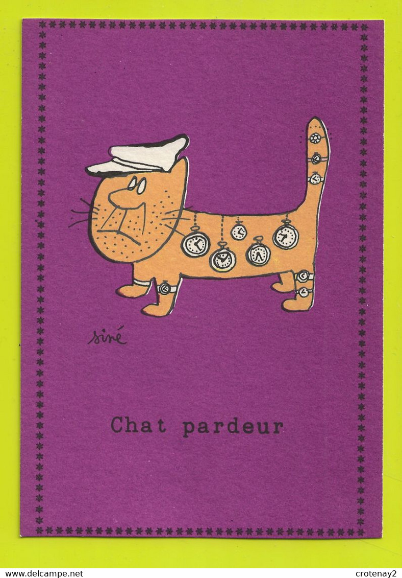 Illustrateur Siné Chat Pardeur Humour VOIR DOS édit Pulcinella 39 Rue Faidherbe Paris 11ème - Sine