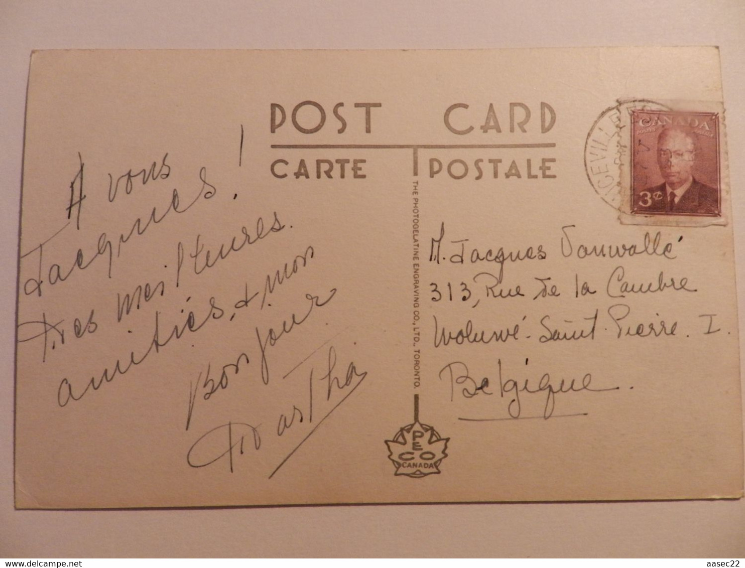 Oude Postkaart Van Canada  -  Quebec   -     Beauceville - Québec - Les Rivières