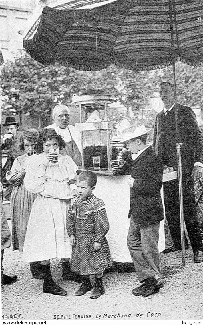 CP - Fête Foraine - Stand Du Marchand De Coco -  Enfants - Scan Du Verso - - Fairs