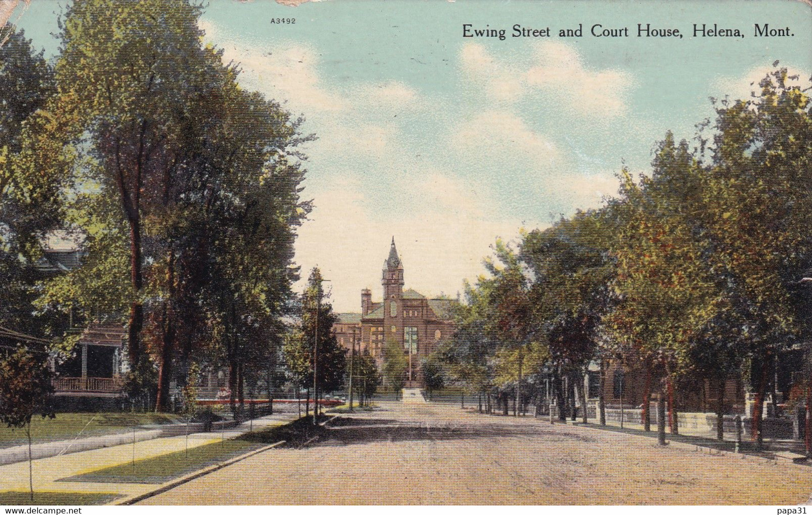 Ewing Street And Court House Helena Montana - Helena