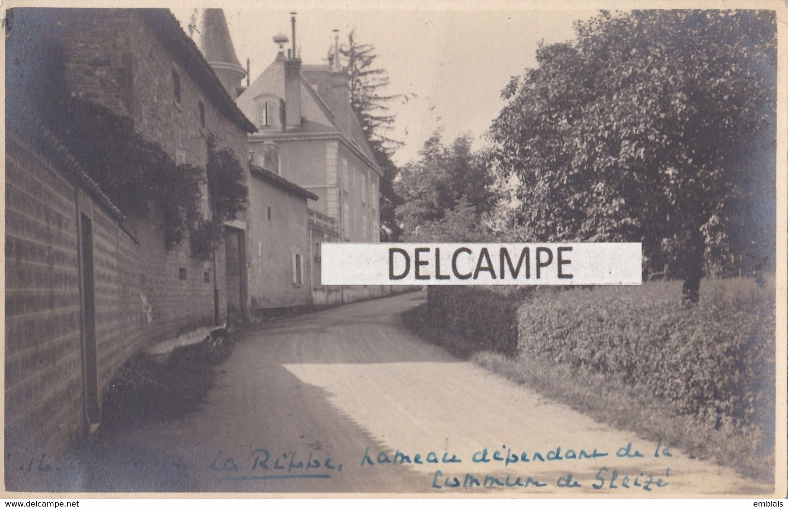 GLEIZE Hameau De La Rippe  - Carte Photo Privée 1924 Avec Indication Manuscrite Sur Le Dessus - Gleize