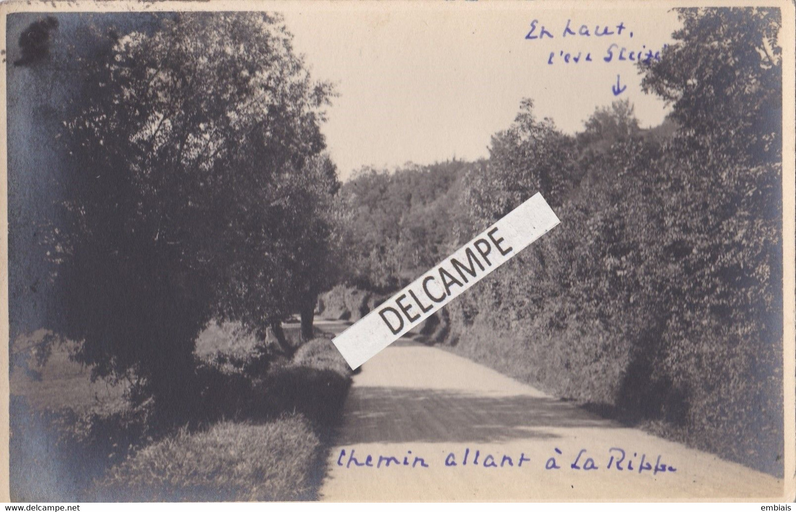 GLEIZE Hameau De La Rippe  - Carte Photo Privée 1924 Avec Indication Manuscrite Sur Le Dessus - Gleize