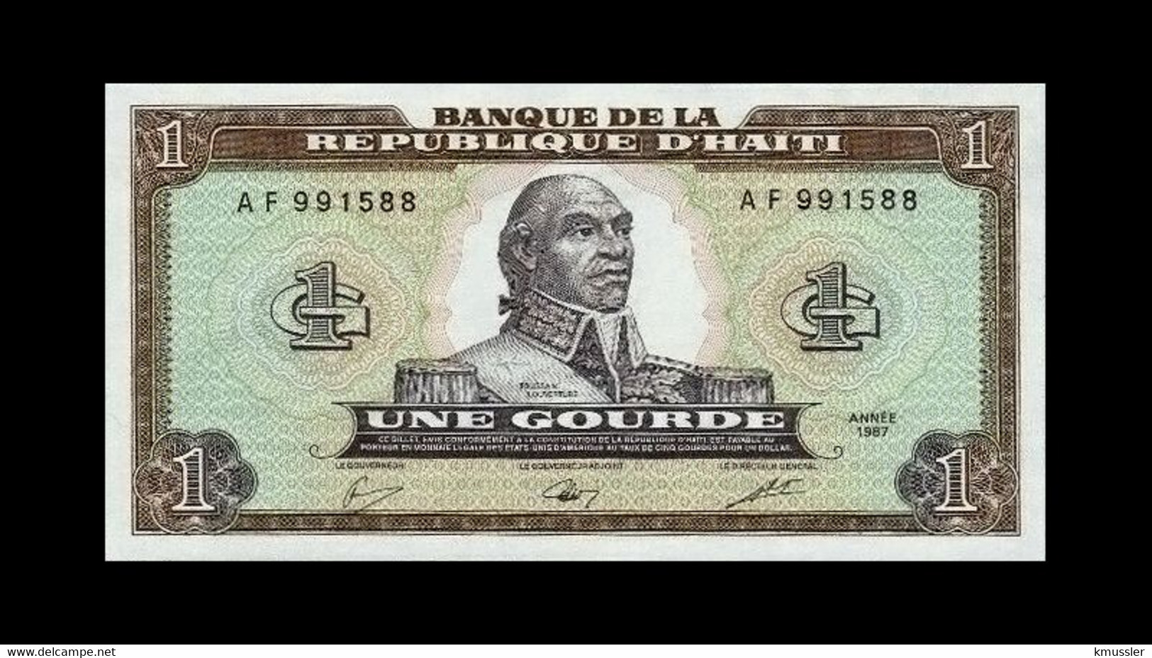 # # # Banknote Aus Haiti 1 Gourde UNC # # # - Haiti