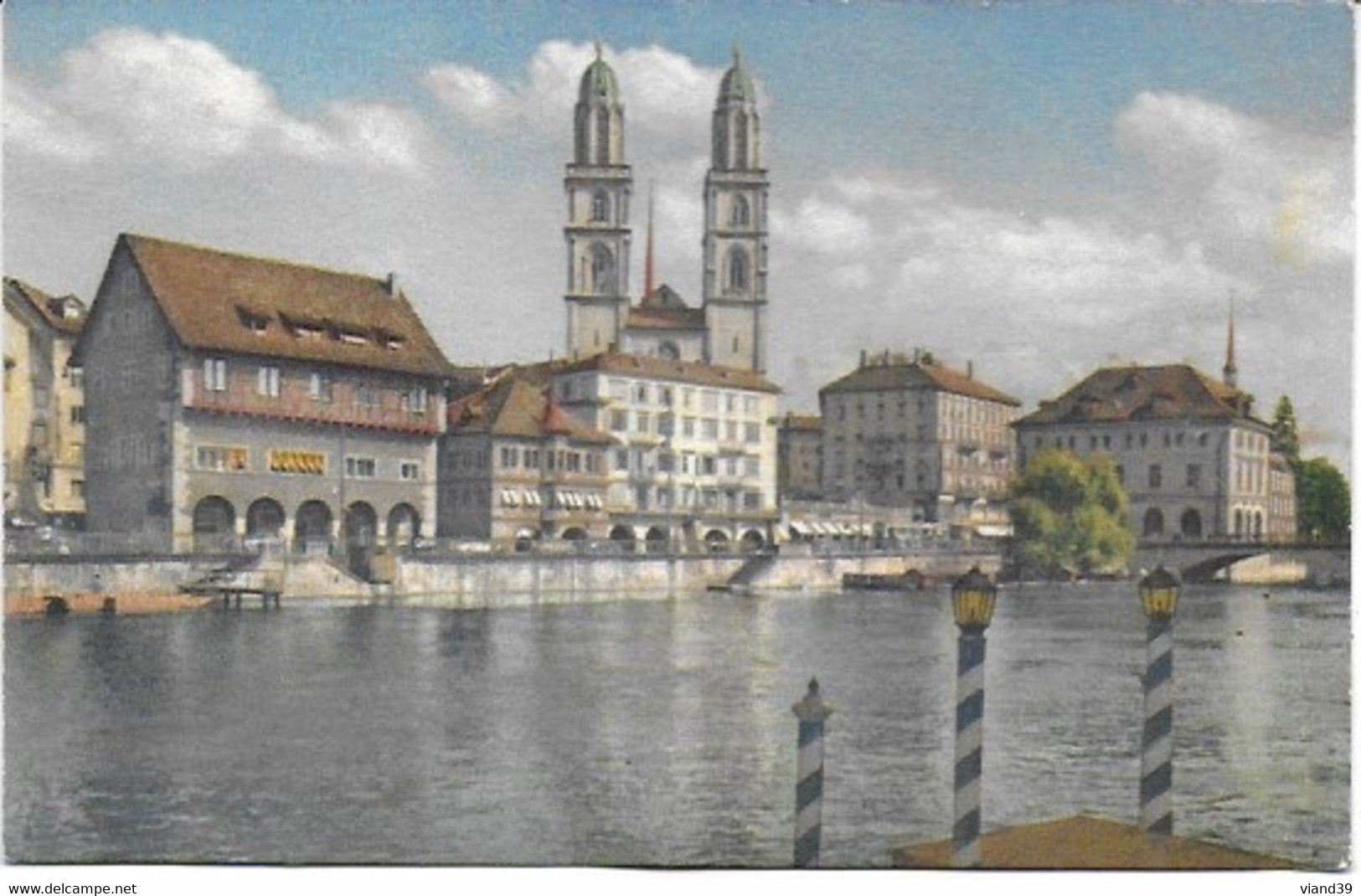 Zurich - Limmatquai Und Grobmûnster - Zürich