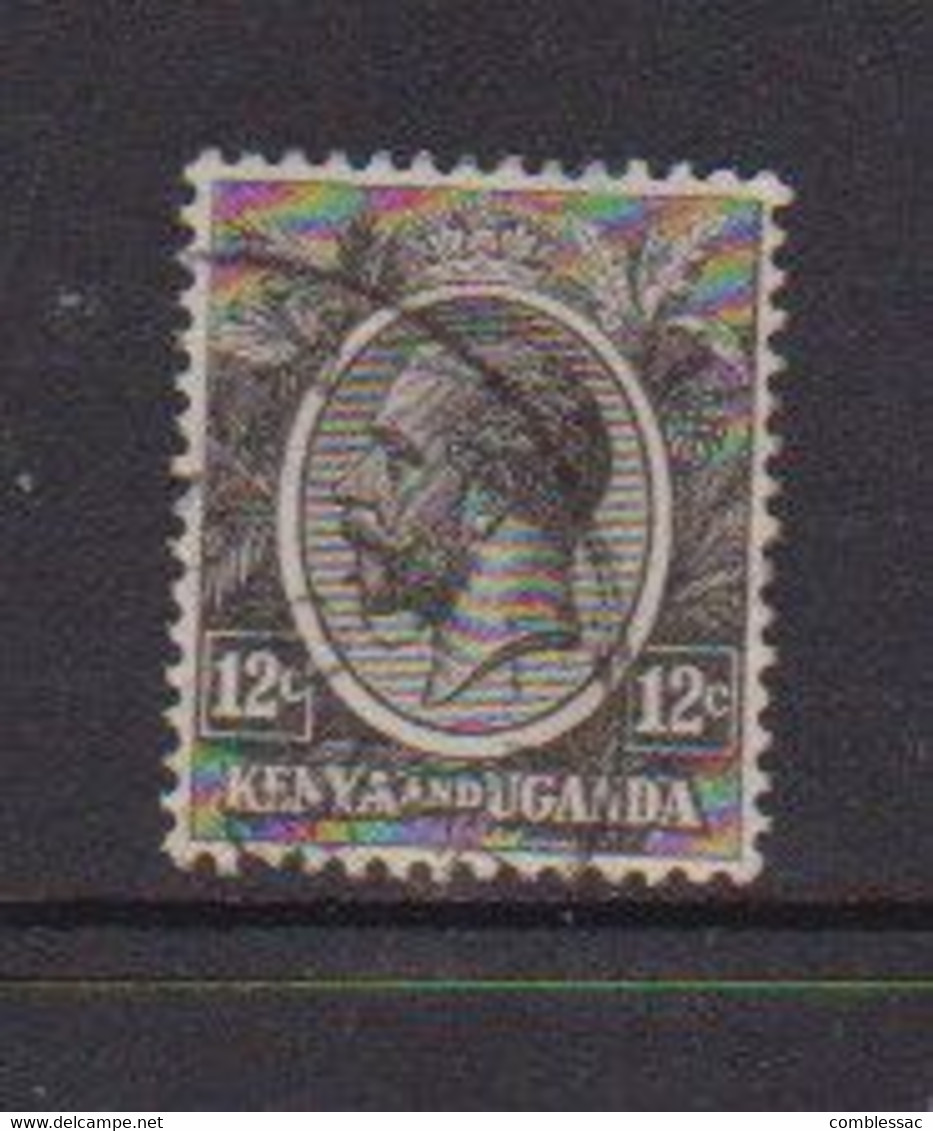 KENYA  UGANDA    1922    12c  Grey  Black    USED - Kenya & Uganda