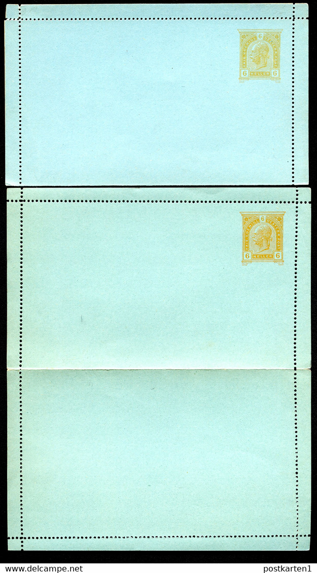 ÖSTERREICH Kartenbriefe K41 Gez. L11 FARBVARIANTEN 1899 Kat. 8.00€ - Letter-Cards