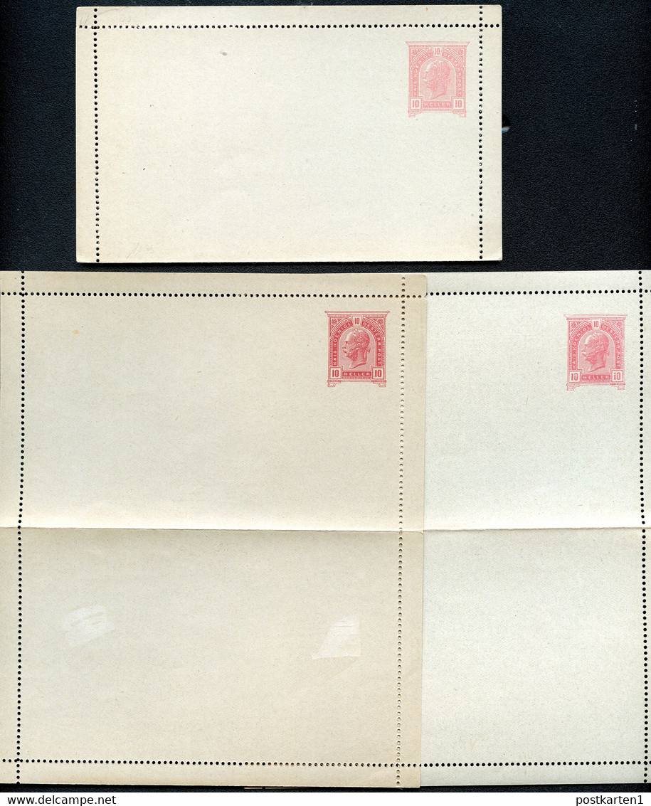 ÖSTERREICH Kartenbriefe K42a Gez. L11 FARBVARIANTEN Mint 1899 Kat. 18.00€ - Carte-Lettere