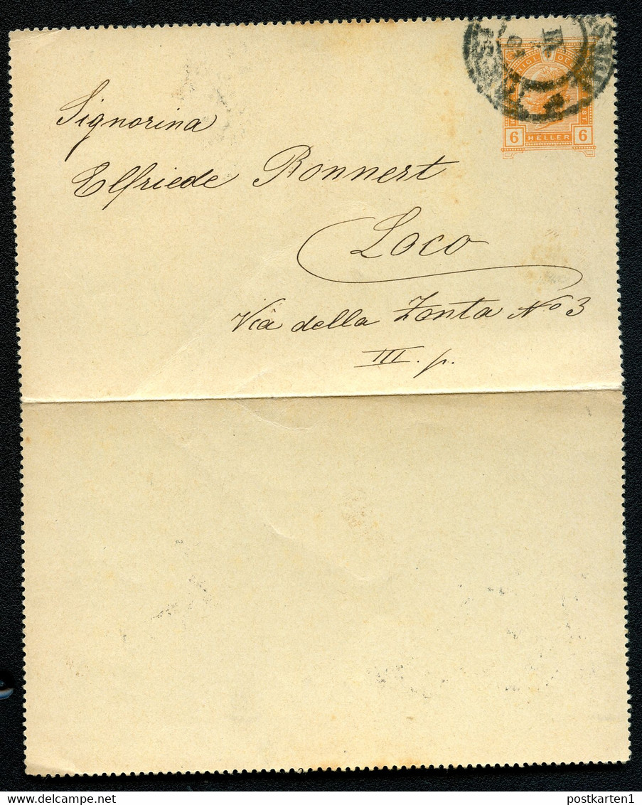 ÖSTERREICH Kartenbrief K44 Triest Trieste - Loco 1905 - Letter-Cards