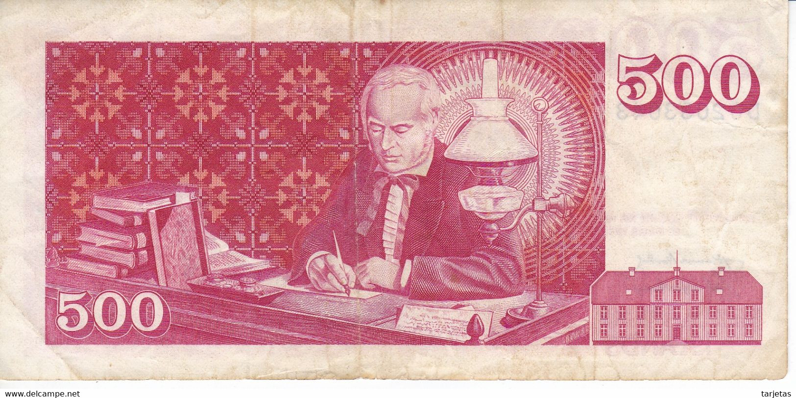 BILLETE DE ISLANDIA DE 500 KRONUR DEL AÑO 1961   (BANKNOTE) - Iceland