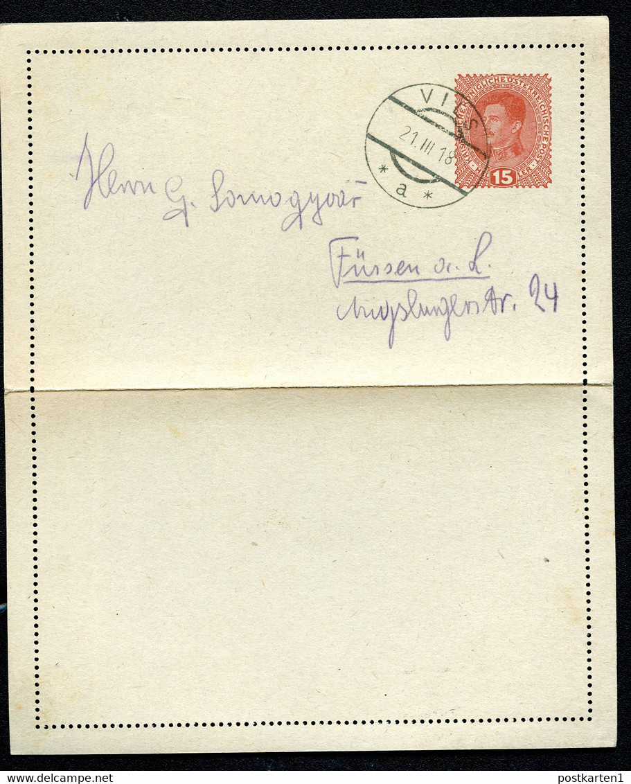 ÖSTERREICH Kartenbrief K50 Vils 1918 Kat. 13,00 € - Cartas-Letras