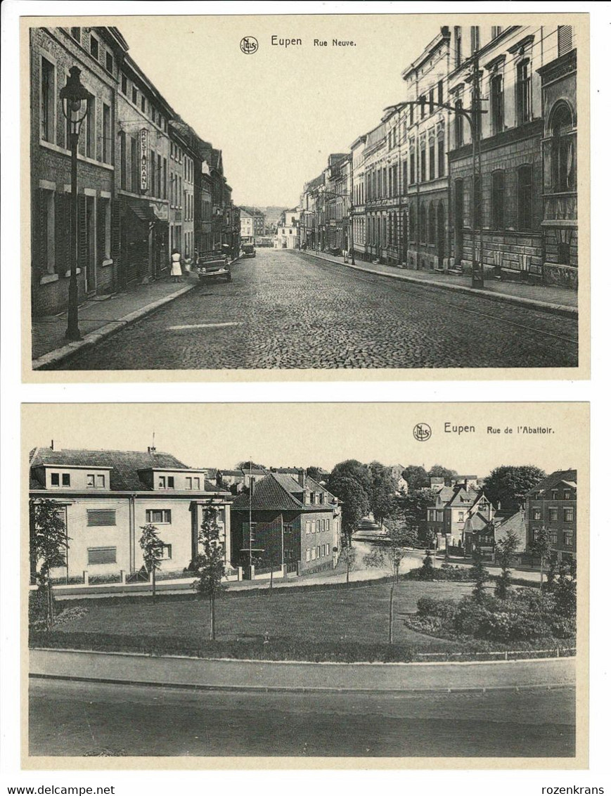 Lot 2 X  CPA Eupen Rue Neuve Rue De L'Abattoir (En Très Bon état) - Eupen