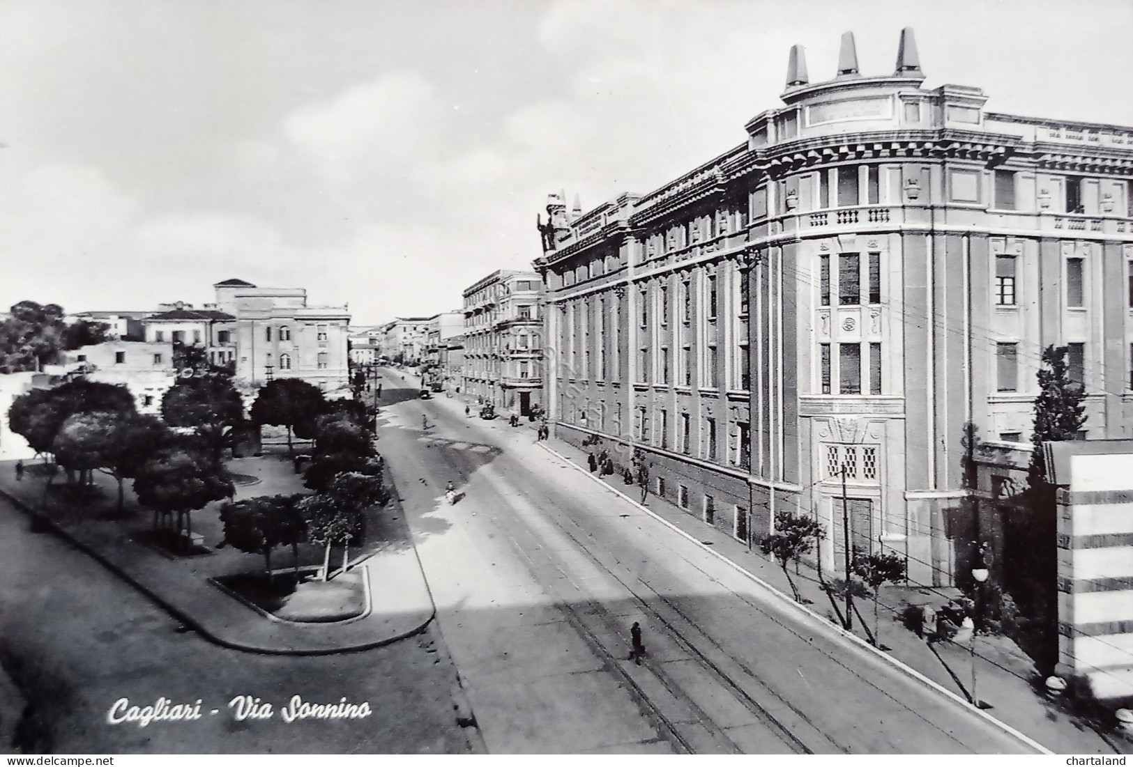 Cartolina - Cagliari - Via Sonnina - 1950 Ca. - Cagliari