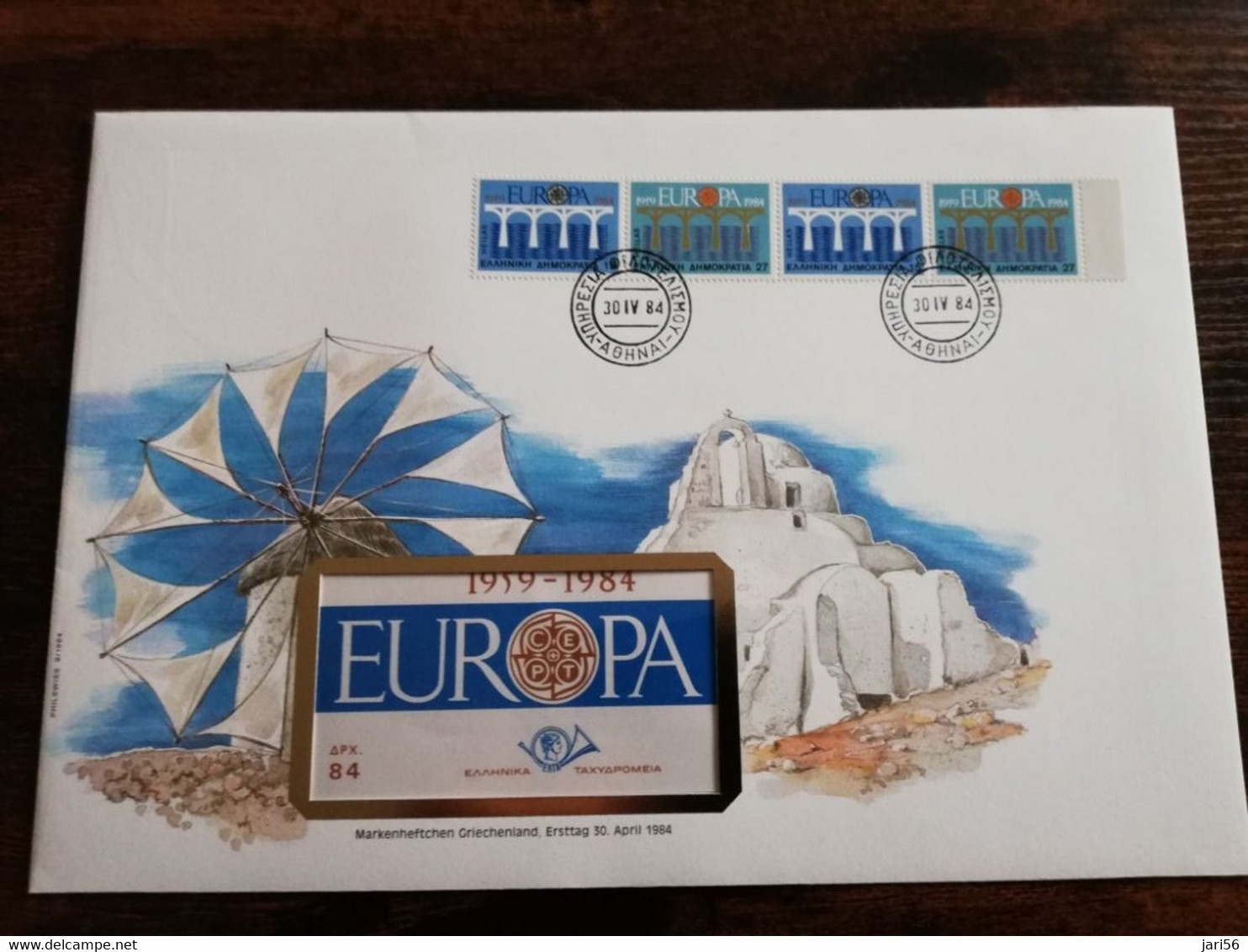 NICE LETTER GREECE   / BIG COVER / STAMPBOOKLET         ** BRIEF 42** - Markenheftchen