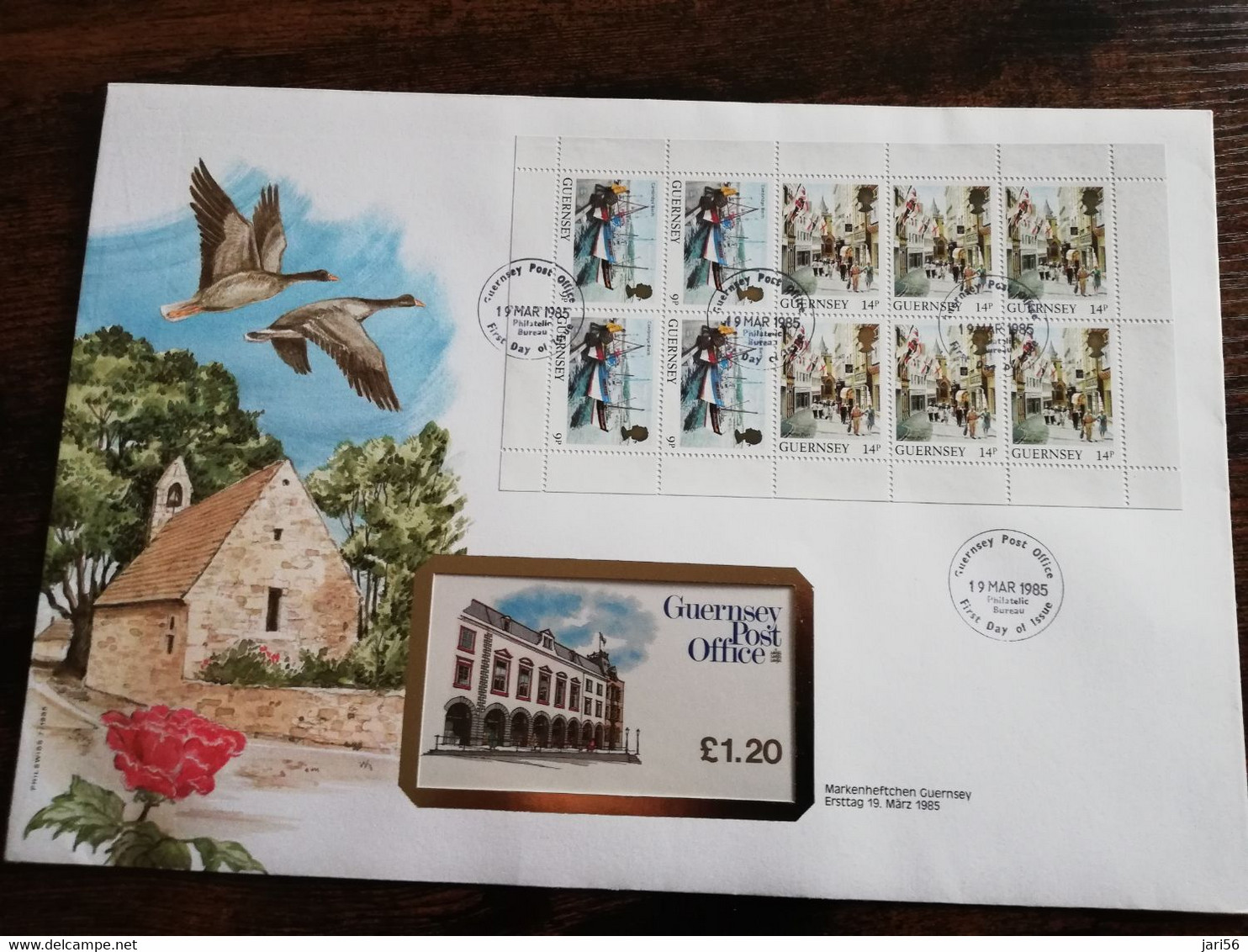 NICE LETTER GUERNSEY   / BIG COVER / STAMPBOOKLET         ** BRIEF 45** - Guernesey