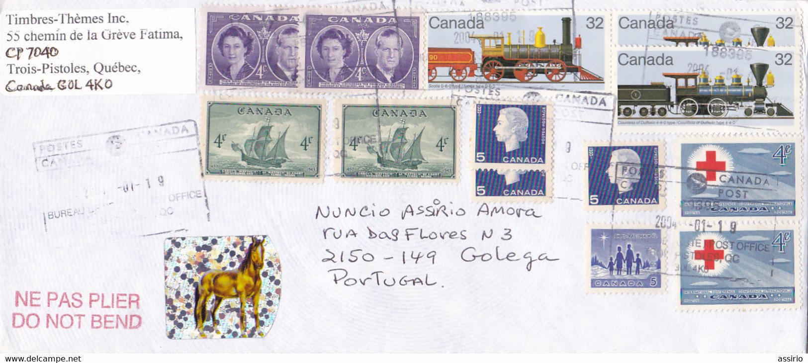 Canadá  -envelope Com Vários Selos - Maximumkarten (MC)