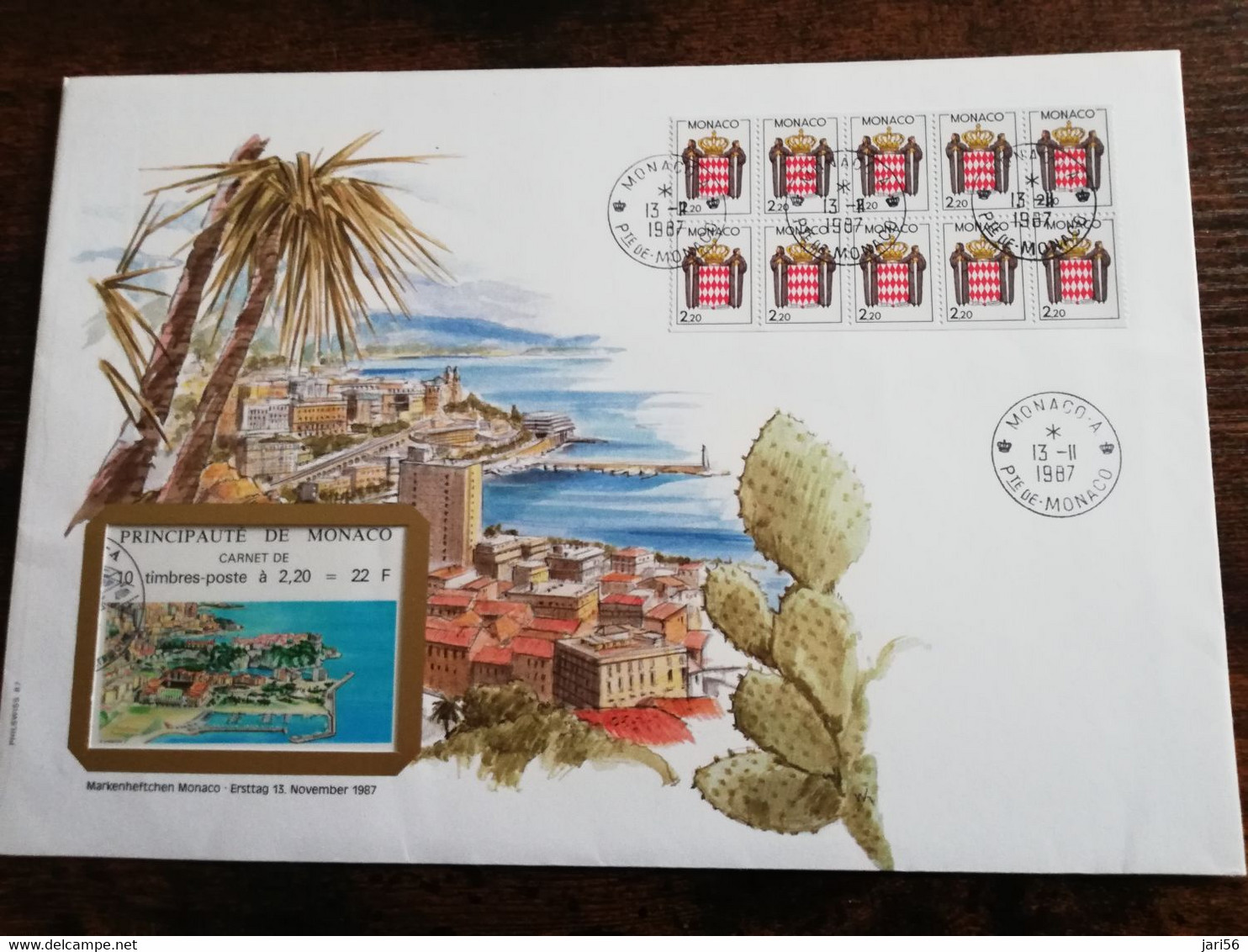 NICE LETTER MONACO  / BIG COVER / STAMPBOOKLET         ** BRIEF 47** - Booklets