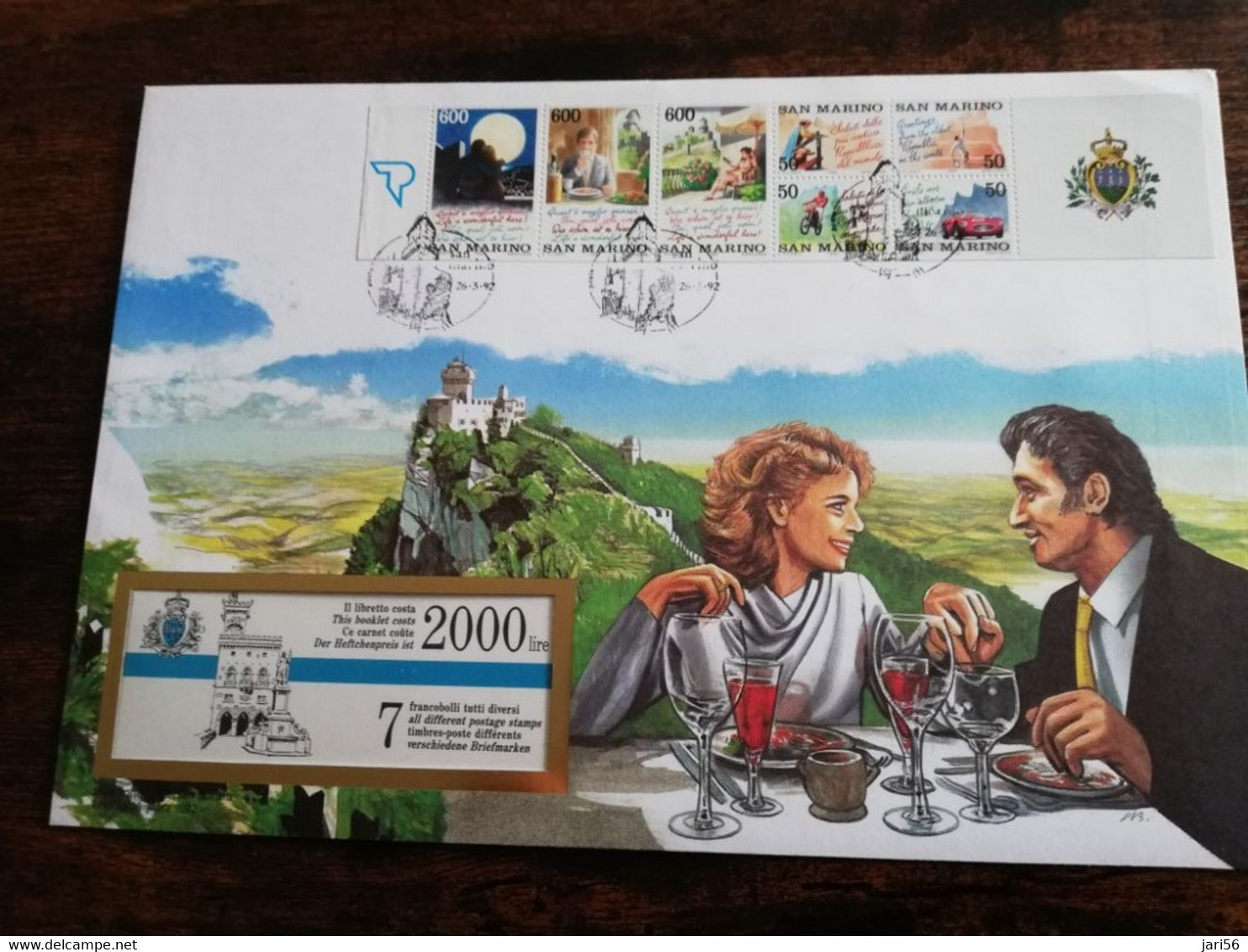 NICE LETTER SAN MARINO    / BIG COVER / STAMPBOOKLET         ** BRIEF 49** - Booklets