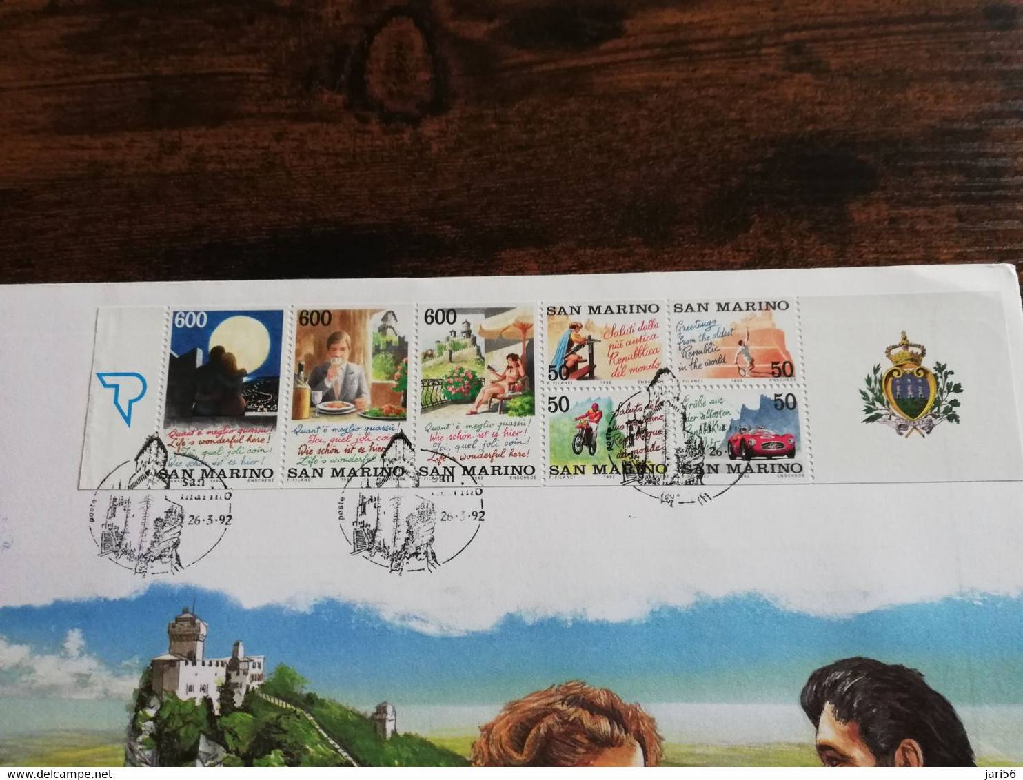 NICE LETTER SAN MARINO    / BIG COVER / STAMPBOOKLET         ** BRIEF 49** - Markenheftchen