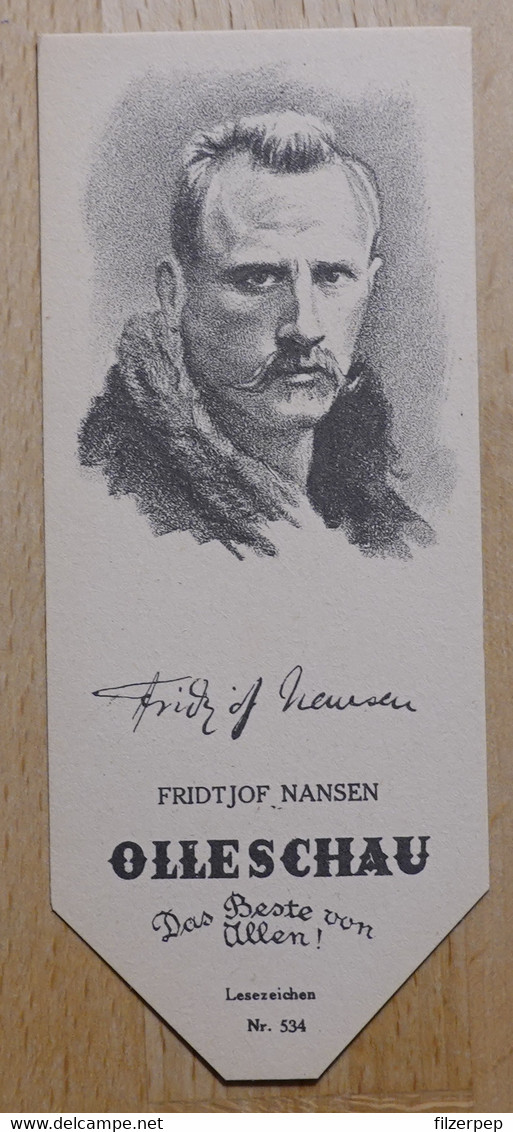 Fridtjof Wedel-Jarlsberg Nansen Forscher Store Frøen Bei Christiania Oslo Lysaker - 534 - Olleschau Lesezeichen Bookmark - Segnalibri
