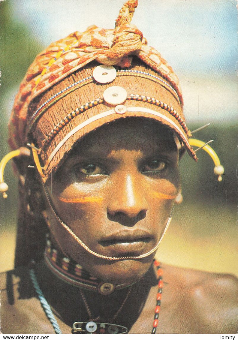 Kenya Homme Maralal Man Samburu CPM + Timbre - Kenya