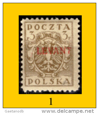 Levante-Polacco-01 - 1919 - Y&T: N. 1, 2, 3, 4, 5, 6, 7, (+) - Privi Di Difetti Occulti - A Scelta. - Levant (Turquie)