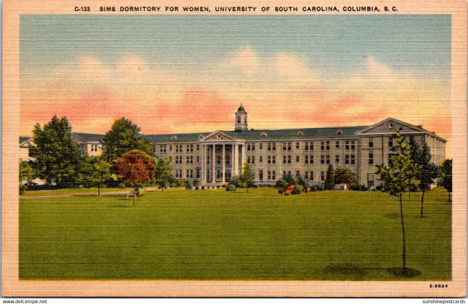 South Carolina Columbia Sims Dormitory For Women University Of South Carolina - Columbia