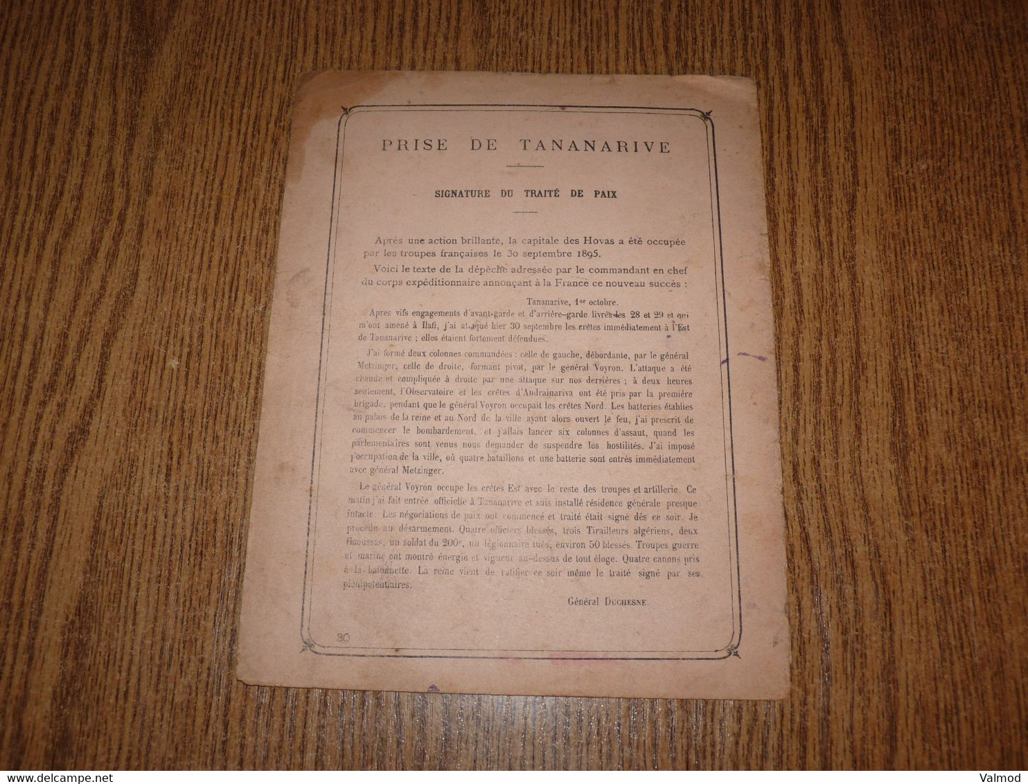 Protège-Cahier/Couverture -"Les Français à Madagascar 3" - Format Plié 22,2 Cm X 17,3 Cm Environ. - Protège-cahiers