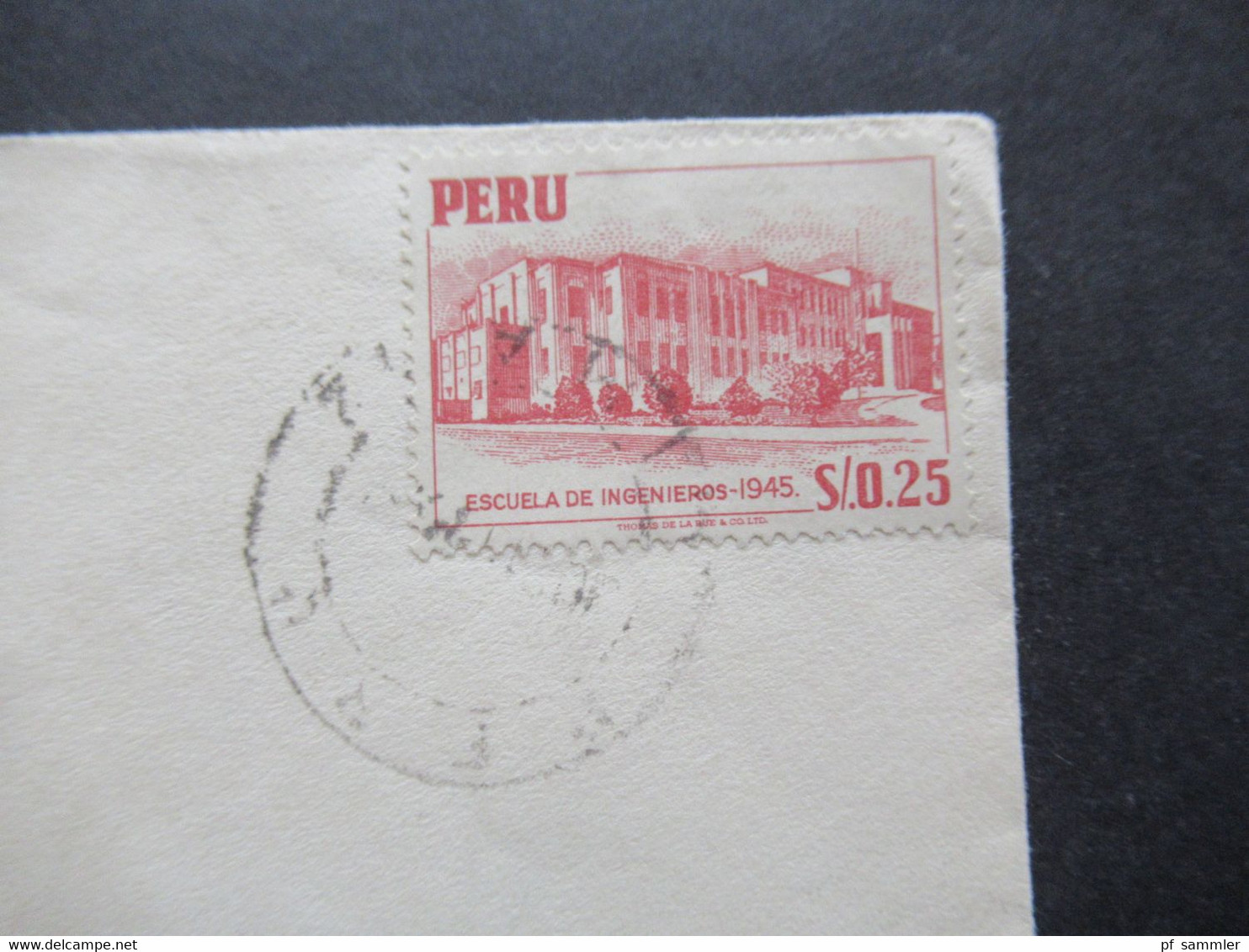 Peru 1957 Umschlag The Union Church Of Lima An Reverent Wallace F. Stettler Govenant Methodist Church Und Weitergeleitet - Peru