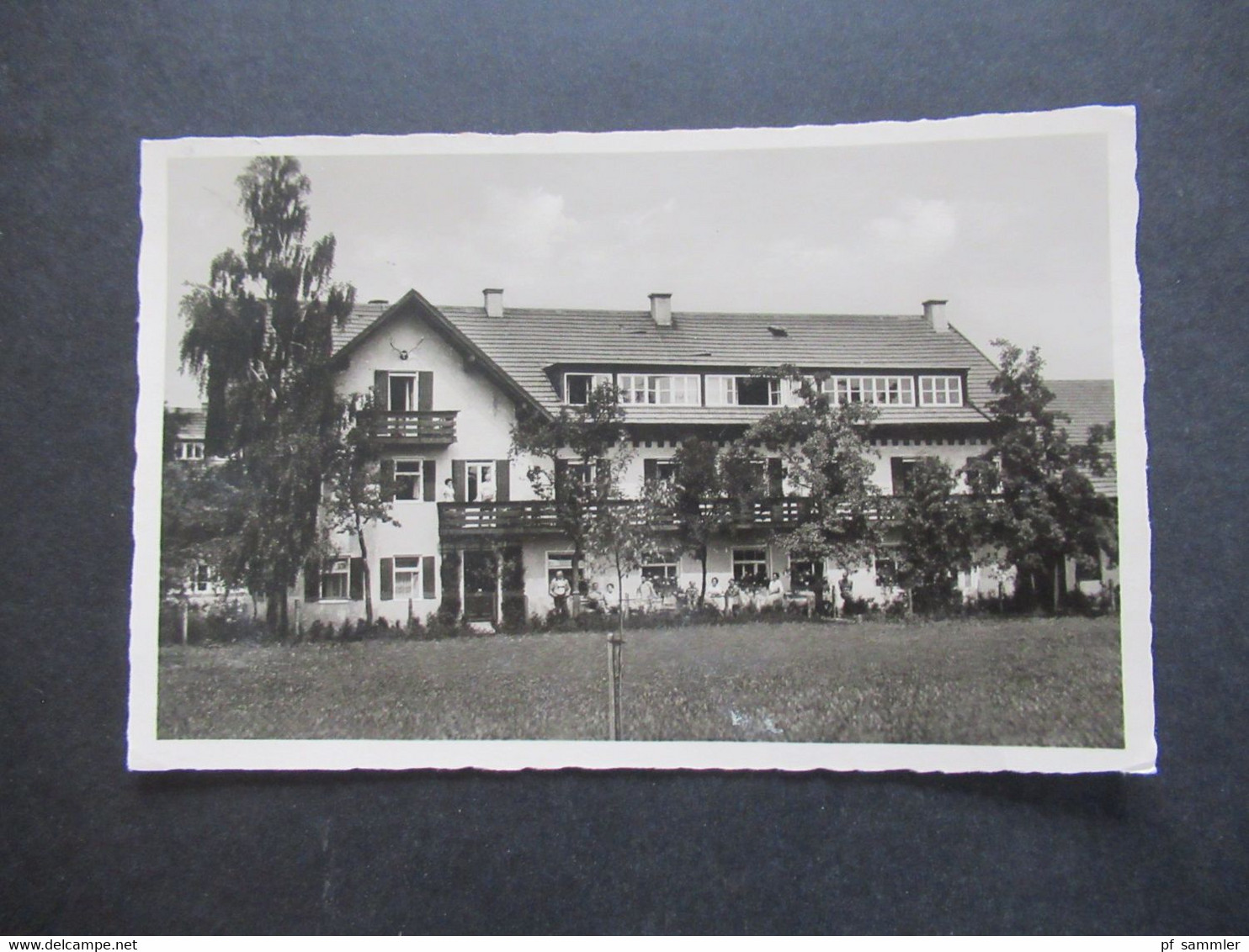 BRD 1955 Echtfoto AK Kurheim Josef Fraidling Bad Wörishofen, Kaufbeurer Str. 5 Frankiert Mit Heuss I Und Notopfermarke - Bad Woerishofen