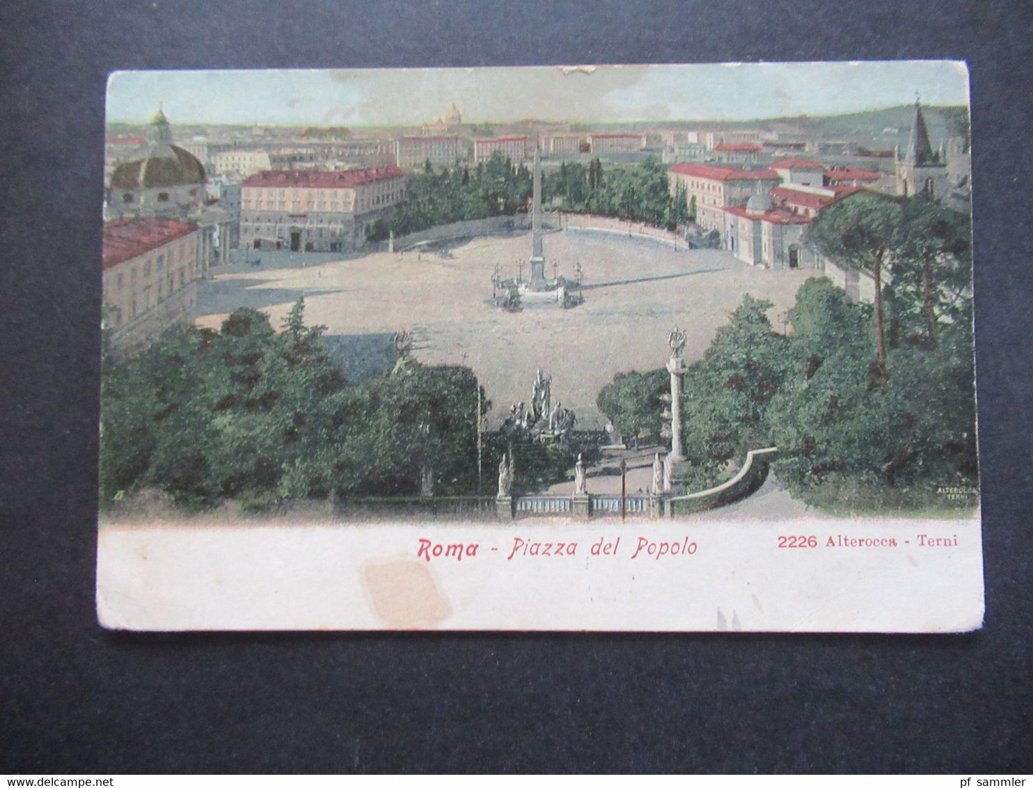 Italien AK 1906 Roma Piazza De Poolo Nach Rendsburg Gesendet Mit Ank. Stempel - Piazze