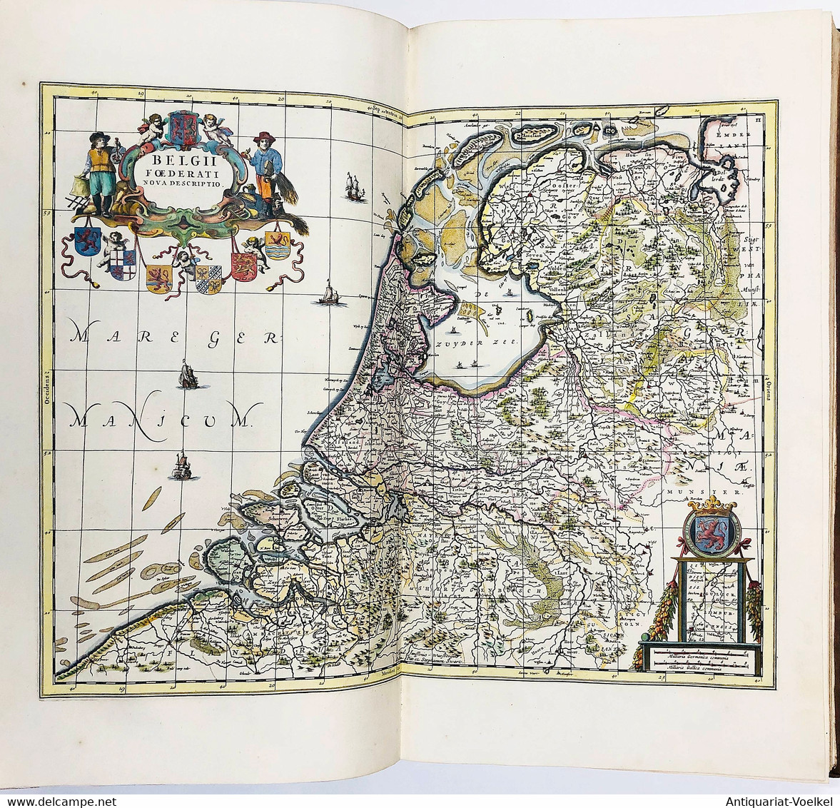 The English Atlas Volume IV. Containing The Description Of The Seventeen Provinces Of The Low-Countries, Or Ne - Rare