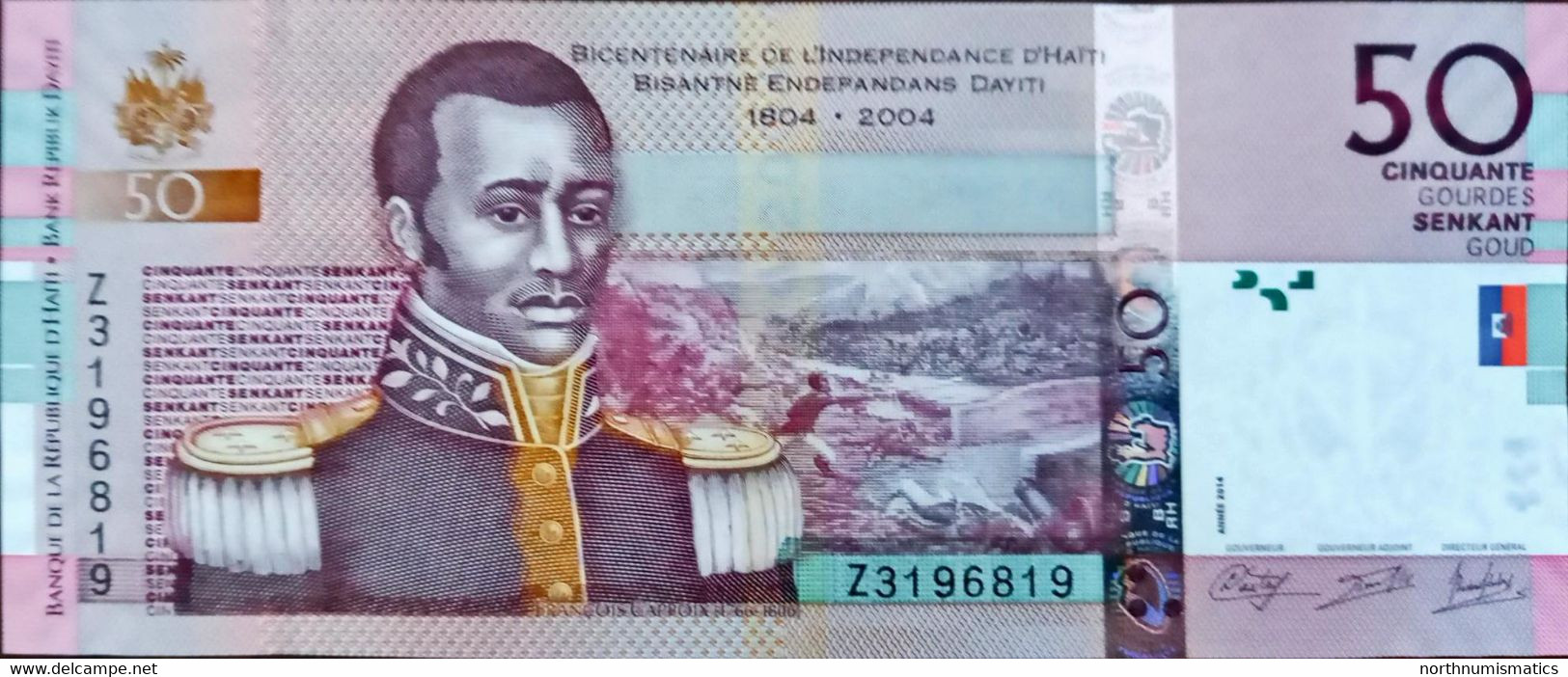 Haiti 50 Gourdes 2014 Z Replacement Unc - Haïti