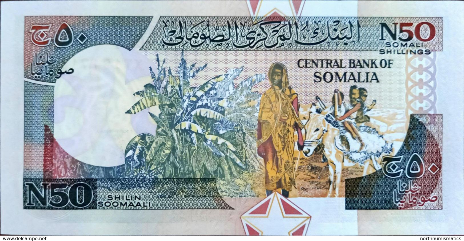 Somalia 50 Shilin 1991  XG Replacement Unc - Somalia