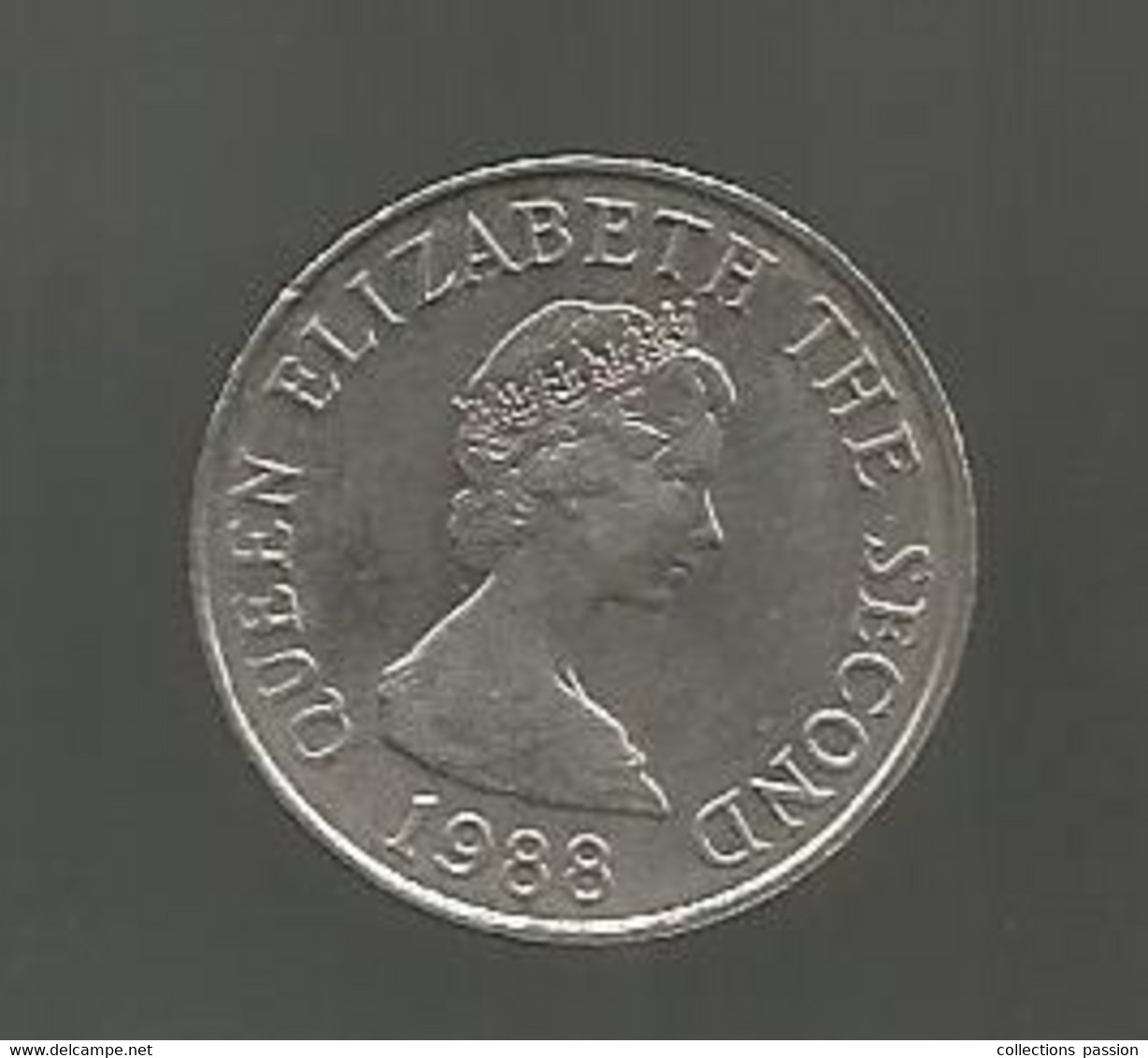 JC, Monnaie , BAILIWICK OF JERSEY , 5 , Five Pence , 1988 , 2 Scans - Jersey