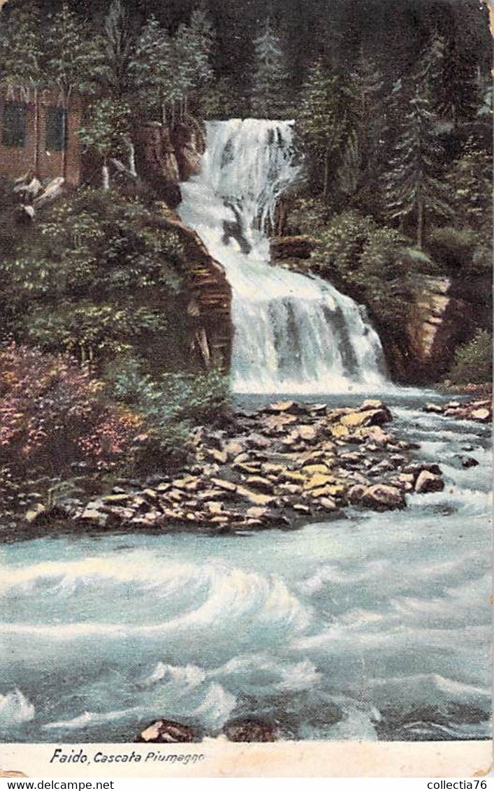 CPA SUISSE TESSIN FAIDO CASCATA PIUMAGNO DOS SIMPLE ECRIT  1904 - Faido