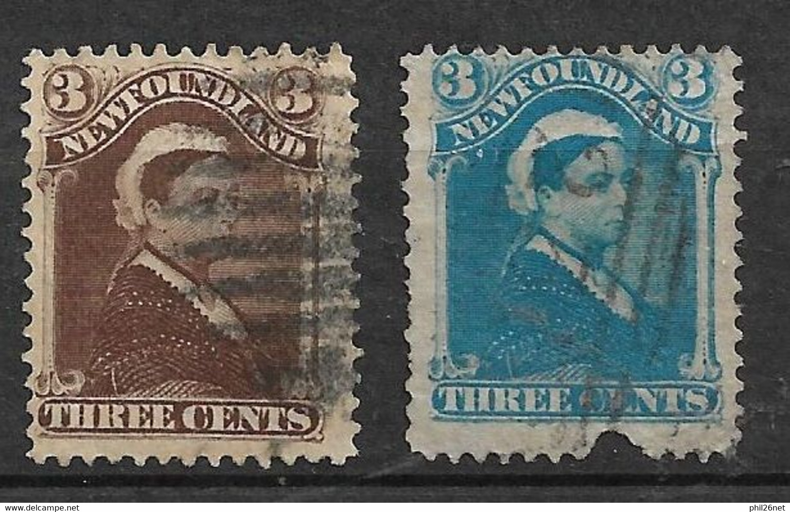 Canada Terre Neuve    N° 37  AB / 2ème Choix  Et 42 Oblitéré B/TB    - 1865-1902