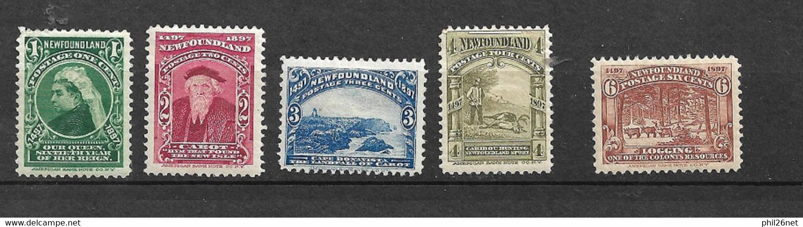Canada Terre Neuve    N° 49 à 51  Et 53  Neufs  *   B/TB   Le 48 Offert   - 1865-1902