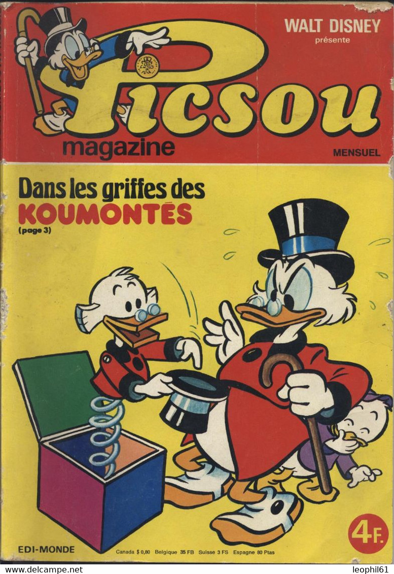 Le Journal De Mickey Picsou Magazine N° 61 - Picsou Magazine