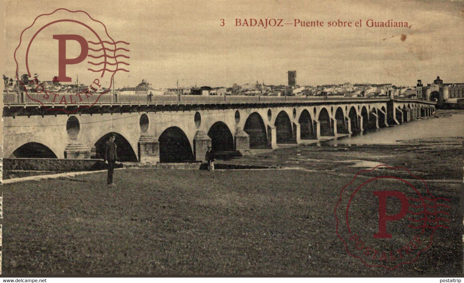 BADAJOZ. PUENTE SOBRE EL GUADIANA. - Badajoz