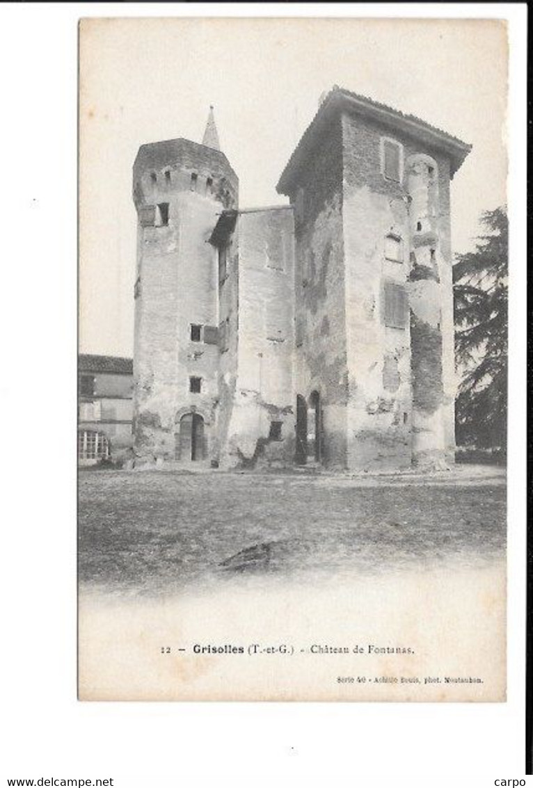 Grisolles. - Château De Fontanas. - Grisolles