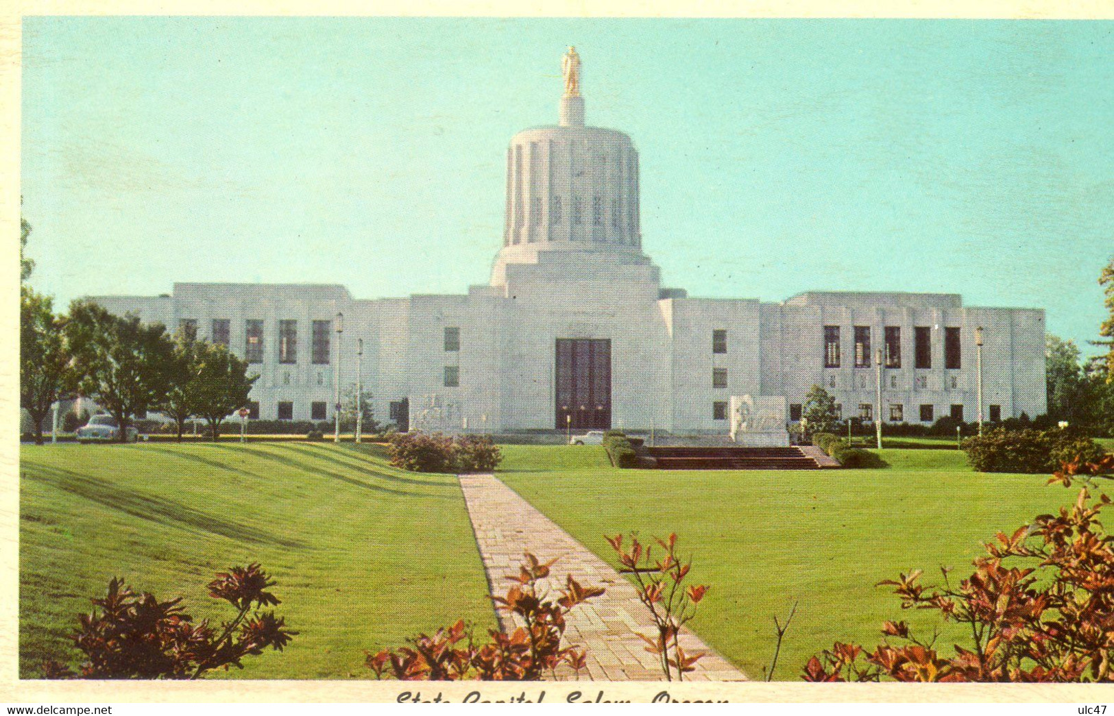 - STATE CAPITOL, SALEM, OREGON - Scan Verso - - Salem