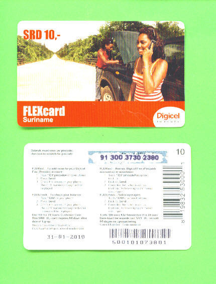SURINAME - Remote Phonecard As Scan - Suriname