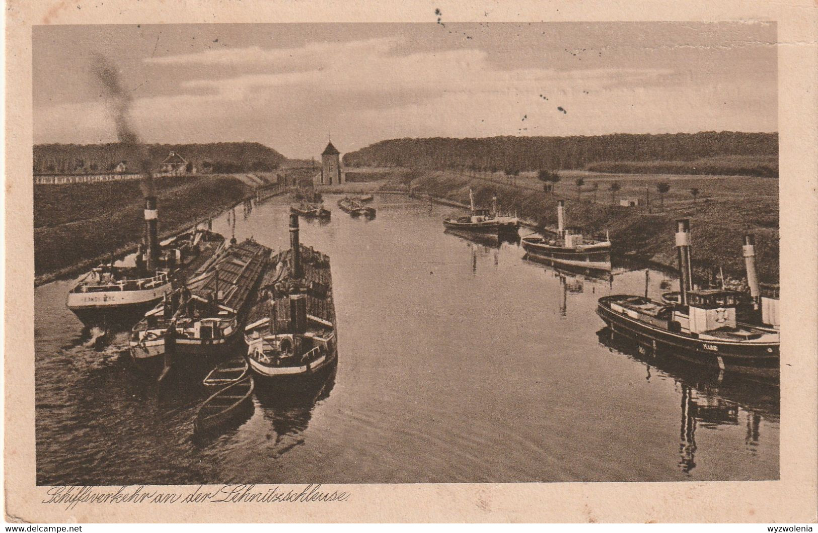 MB 100) AK Schiffe An Der Lehnitzschleuse Am Hohenzollern-Kanal, Oranienburg 1924, Schleuse Schiffahrt (nach Oldenburg) - Oranienburg